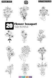 Free Free 161 Flower Bouquet Svg Font Free Download SVG PNG EPS DXF File