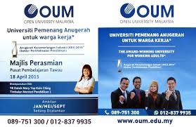 It leverages the quality, prestige and capabilities of its consortium. Syarat Kemasukan Oum Melaka Universiti Pilihan Untuk Pengajian Separuh Masa