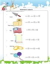 Materials Of Objects Science Worksheet For 3rd Grade Science Worksheets Science Worksheets