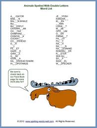 Animal Quizzes For Spelling Fun