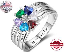 Check spelling or type a new query. Birthstone Ring Mom Kids Names Gift Family Ring 2 Stone Mothers Ring 2 Birthstone Mothers Ring 2 Stone 2 Name Engraved Sterling Silver Jewelry Rings Valresa Com