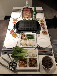 Find a korean bbq restaurant that serves side dishes like noodles or bibimbap too. Homemade Korean Bbq Food Korean Food Side Dishes Korean Bbq Korean Bbq Recipe