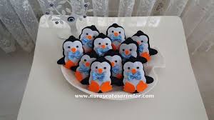 Kece Penguen Magnetler Anahtarliklar Dogum Gunu Bebek Ve Bebek Sekerleri