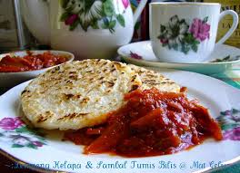 Jom cuba resepi mudah dan senang lempeng pisang : Lempeng Kelapa Dan Sambal Tumis Bilis Dapur Tanpa Sempadan