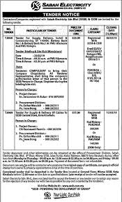 Contract sabah november 20, 2020 sektor swasta. Sabah Electricity Sdn Bhd Supply Delivery Install Asklegal My