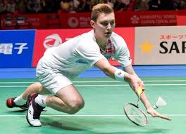 Divided in half by a center badminton net, courts are usually marked for both singles or doubles games with boundary widths varying between the two match types. Axelsen Reaches The Japan Open Final Faces Lee Taipei Times