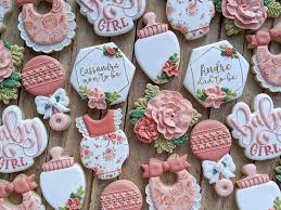 Pretty Floral Baby Shower All The Inspo Katescookieskc Pecanstreetcookieco Babyshowercooki Baby Girl Cookies Baby Cookies Baby Shower Desserts