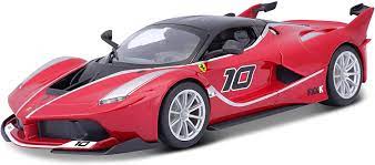 Bburago ferrari race and play laferrari 1/24 scale diecast model vehicle red. Amazon Com Bburago 1 24 Scale Racing Ferrari Fxx K Die Cast Vehicle Colors May Vary Toys Games
