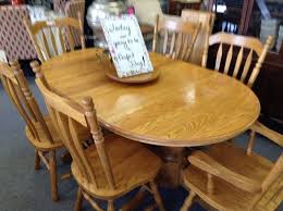 Solid Oak Dining Set Golden Oak Table And 6 Chairs 2 Captains Chairs And 4 Side Chairs Includes 2 Leaves All Solid No Oak Dining Sets Solid Oak Dining