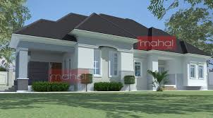 Contemporary Nigerian Residential Architecture Peter House 4 Bedroom Bungalow In 2020 House Roof Design Modern Roof Design Bungalow House Design