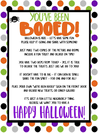 You Ve Been Booed A Free Printable For Halloween You Ve Been Booed Boo Halloween Sign Halloween Social