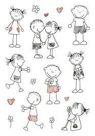 Kinder Strichmannchen Bilder Strichm Gekritzel