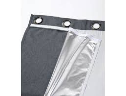 Silver Winter Metallized Thermal Lining Moondream Curtains Rideau Thermique Rideaux Rideau Isolant