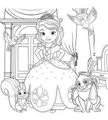 Desene de colorat cu regi fise pentru desenat cu princese. Planse De Colorat Cu Printese Sofia Gratuit Pentru A Imprima