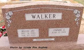 Jimmie G. Walker and Billie Jo Cate Walker