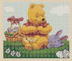 Disney Cross Stitch Chart Disney Wiinnie The Pooh Easter
