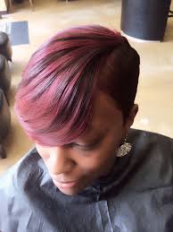 Then hair extensions are used according to your choice and face cutting. Partial Quickweave Renawalkerintlhair Bestquickweaves Hair Styles Short Hair Styles Cool Hair Color