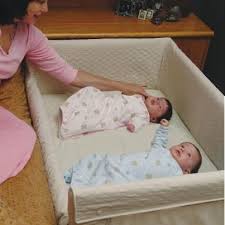 A Co Sleeper Is The Perfect Way To Assure Peace Of Mind As You Sleep And Handy For Late Night Breastfeeding Nursery Twins Twin Cots Baby Nursery