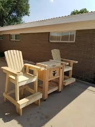 Patio Chairs With Cooler Rustic Furniture Outdoor Decor Outdoor Chairs