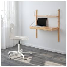 Ikea Svalnas Wall Mounted Workspace Combination Bamboo Desks For Small Spaces Ikea Work Space