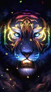 Download Neon Tiger Wallpaper By Benjaminbun D3 Free On Zedge Now Browse Millions Of Popular Neon Wallpapers And R Tiger Images Tiger Art Tiger Wallpaper