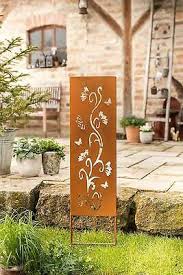 Für diese kategorie kein versand an adressen außerhalb der eu. Gartenstecker Rankendekor Garten Deko Metall Beet Stecker Sichtschutz Rost Eur 19 91 Picclick De
