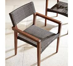 Manchester All Weather Wicker Stacking Dining Chair Espresso In 2020 Stacking Dining Chair Wicker Dining Chairs Wicker Dining Armchair