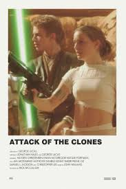 Attack Of The Clones Minimalist Polaroid Poster Film Posters Minimalist Star Wars Movies Posters Movie Posters Minimalist