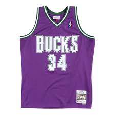 Mitchell Ness Nba Milwaukee Bucks Ray Allen Purple Swingman Jersey Ebay Milwaukee Bucks Ray Allen Jersey