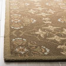 SAFAVIEH Chelsea Jamison Geometric Wool Area Rug, Brown/Green, 5'3" x 8'3"