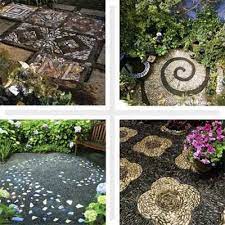 8 Great Patterns For A Pebble Mosaic Pebble Mosaic Mosaic Garden Garden Art