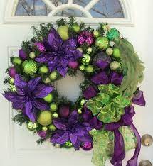 Maybe you would like to learn more about one of these? Peacock Purple Lime Green Christmas Wreath Home Decor Purple Etsy Christmas Wreaths Purple Christmas Christmas Decorations