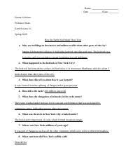 Gravity captured some of the gases that made up the planet's early atmosphere. How The Earth Was Made New York Worksheet 1 Docx Name Date Class Emma Feliciano Professor Shale Earth Science 11 Spring 2020 How The Earth Was Made Course Hero