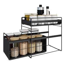 2 tier drawer organizer spice rack