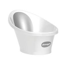 Bath baby at any time of day, but sticking to the same time lends rhythm to the day. Shnuggle Baby Bath With Plug Foam Backrest White Grey Clicks