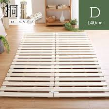 楽天市場 すのこベッド ロール式 桐 ダブル airflow ロール式 桐 すのこ すのこベッド ダブル 湿気 スノコマット 折りたたみ og g キッチン グランデ ヴィンテージ すのこベッド ベッド すのこ