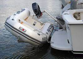 Snap Davits Are Popular With Owners Of Smaller Boats That Have A Swim Platform Or On Boats With Large Cockpits Such As The Picnic In 2021 Dinghy Small Sailboats Boat