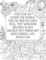 These colors occur naturally in nature and are on the light spectrum, so no color combine to make blue. Free John 3 16 Coloring Pages