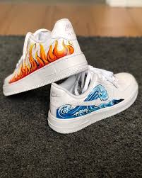 Custom Sneakers Nike Air Force Hand Painted Sea And Etsy Sneakers Nike Custom Sneakers Nike Nike Shoes Air Force