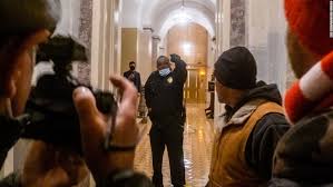As seen on previously reported video, a man now identified as united states capitol officer eugene goodman faced off with the group. Eugene Goodman Pence Has Tried To Reach Capitol Police Officer Who Led Rioters Away From Senate Chambers To Offer Thanks Cnnpolitics