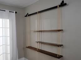 Even in your kitchen you can create this appealing and functional floating shelves to enhance the kitchen beauty and also organize lots of your kitchen. How To Make Rope Shelving Diy