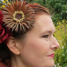 Boho Daisy Hair Flowers Fusion belly dance jewelry MAGIC TRIBAL HAIR