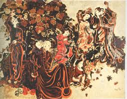 Image result for tranh thieu nu