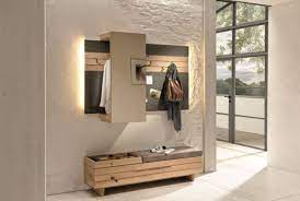 Wandgarderobe, moderne garderobe mit 10 haken, farbe silber, höhe 42 cm. Trop Mobelabholmarkt Gmbh Raume Flur Garderoben Sekretar Garderobe Garderobe Mit Vorsatzspiegel Wildeiche Rustiko Schwarz Massiv Akzente In Echtem Eisen