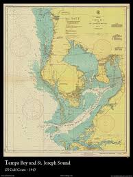 nautical map of tampa bay 1943 nautical chart home