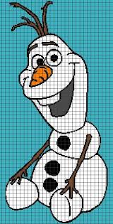 Graph Images Of Olaf From Frozen Frozen Olaf Chart Graph And Row By Row Written Crochet Frozen Cross Stitch Disney Cross Stitch Graph Crochet