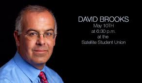New York Times columnist David Brooks to speak
