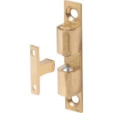 *strike is attachod to door and the. Double Ball Catch 50mm Brass