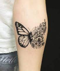 Butterfly Tattoo Symbolism Meaning And Models Outdoor Plant Butterfly Tattoo Designs Butterfly Tattoos For Women Butterfly With Flowers Tattoo