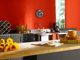 20 Incredible Christmas Red Kitchen Wall Color Design Ideas 12 Red Kitchen Walls Kitchen Wall Colors Modern Kitchen Paint